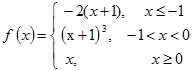 задана функция -2(x+1), (x+1)3, x, -1, 0