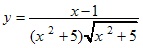y=(x-1)/(x^2+5)√x2+5
