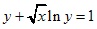 y+√xlny