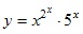  y=x^2^x*5^x 