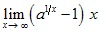 lim x→∞ (a^1/x-1)x 