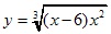 y=3√(x-6)x2