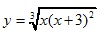 y=3√x(x+3)2